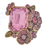 HEIDI DAUS®"Bunny Garden" Crystal Bunny Floral Ring