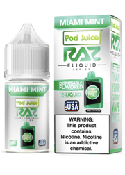 RAZ Salt Miami Mint 30ml by Pod Juice $7.60