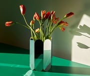 'Arcs Vase', silver