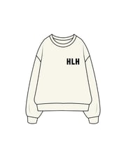 The Classic Crewneck - Off White - Hilo House - Center Chest & Back Center Stacked - Black