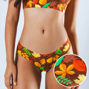 Fall Leaves Women's Thong Underwear | The Acorn Hoard