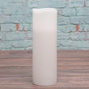 Richland Flameless LED Wavy Top Pillar Candle White 3"x9"