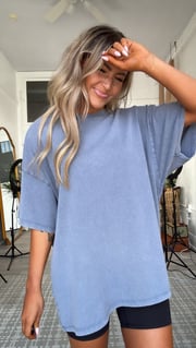 Soft Structure Basic Tee, Dusty Navy
