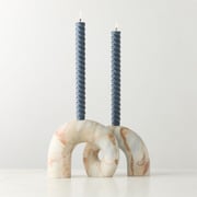 Curva Marble Taper Candle Holder