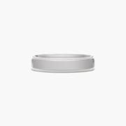 Comfort Fit Stepped Edge Men's Wedding Band In Titanium (5.00mm)