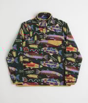 Patagonia Lightweight Synchilla Snap-T Fleece - Salmon Energy: Old Growth Green