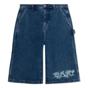 Ace Ultra Wide Leg Shorts (Medium Wash)
