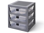 3-Drawer Storage Rack – Gray 5006608 | Other | Buy online at the Official LEGO® Shop US