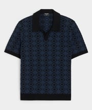 Boucle Diamond Montauk Sweater Polo