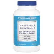 Calcium Citrate Plus Vitamin D, 240 Tablets