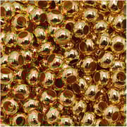 Genuine Metal Seed Beads 6/0 24KT Gold Plated 30 Grams