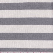 Sterling/Pearl Stripe Sweater Knit Fabric