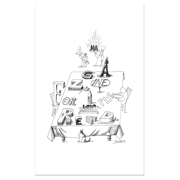 Saul Steinberg’s Table Print