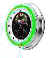 Guinness Notre Dame Helmet Double Neon Wall Clock