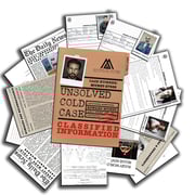 Unsolved Cold Case Files Game - Edward Munst Unsolved Murder Mystery - Perfect Date Night Game - Phys