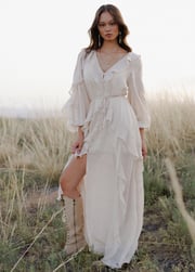 Twyla Dress in Ecru