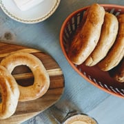 Wood-Fired Plain Bagels (6-pack)