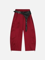 Aelfric Eden Belted Baggy Techwear Cargo Pants