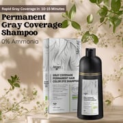Mayraki Gray Coverage Permanent Hair Color Dye Shampoo - Hair color for gray hair coverage (500 ml/16.90 fl.oz)