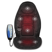 Snailax Memory Foam Vibration Back Massager with Heat, with 6 Vibrating Motors and 2 Heat Levels - 262