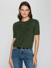 Cropped S/S Crew in Jungle
