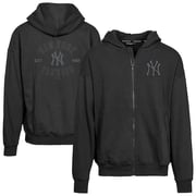Men's New York Yankees Levelwear Black Uphill Abyssal Full-Zip Hoodie