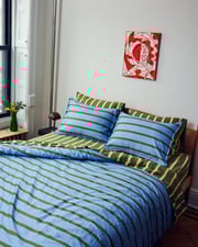 Cornflower Stripe Duvet Set