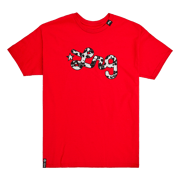 MORE PANDA SCRIPT TEE - RED
