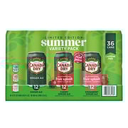 Canada Dry Summer Variety Pack Cans, 36 pk./12 oz.