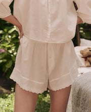 The Eyelet Tap Short. -- True White