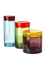 Multi-Colored Glass Caps and Jars | Pols Potten