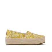 Valencia Platform Espadrille Golden Honey Edenham Shadow Print