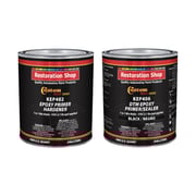 Black Epoxy Primer & Sealer 2.1 VOC (1/2 Gallon Kit) Anti-Corrosive DTM High-Performance Primer for Automotive & Industrial Use - 1 Sprayable Half Gallon