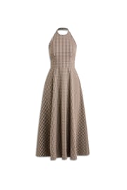 ROPE JACQUARD HALTER DRESS