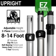EZ Series - Adjustable Upright w/Slip-Lock (8ft-14ft)
