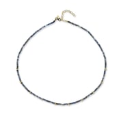 Birthstone Bead Necklace In Blue Sapphire