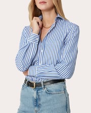 The Classic Striped Cotton-Poplin Shirt