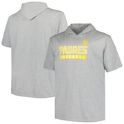 San Diego Padres Profile Short Sleeve Pullover Hoodie - Heather Gray