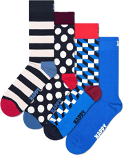 4-Pack Blue Mix Socks