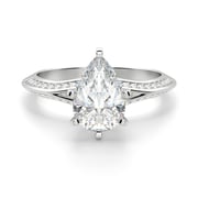 Irene Pear Cut 1.25 ct Center Engagement Ring Diamond Nexus Alternative