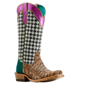 Ariat  Ladies Futurity Checkered Hashtag Western Boot 10051022