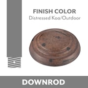 Minka Aire Distressed Koa Downrod