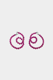 Rosa Swirl Hoops