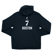 Adult Indiana Fever #7 Aliyah Boston Stranger Things Rebel Name and Number Hooded Sweatshirt in Black by Nike