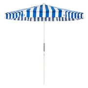 The Market Umbrella - Crew Mediterranean Blue Stripe