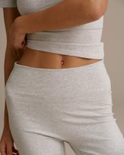 Cotton Yoga Pant - Grey Melange