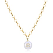 New! Lapis & Blue Topaz Petite Loop Necklace