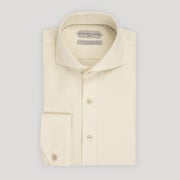 The Augustus | Cutaway Collar | Angled French Cuff | 100% Cotton | Cream