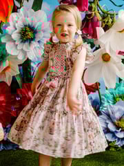 Fleur Harris - 'Fairyland' Sweetheart Dress - Pink Lavender