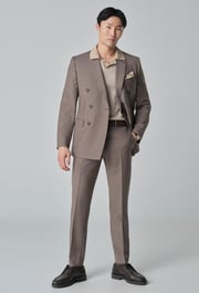 Men's Custom Suits - Quidhampton Check Brown Suit | INDOCHINO